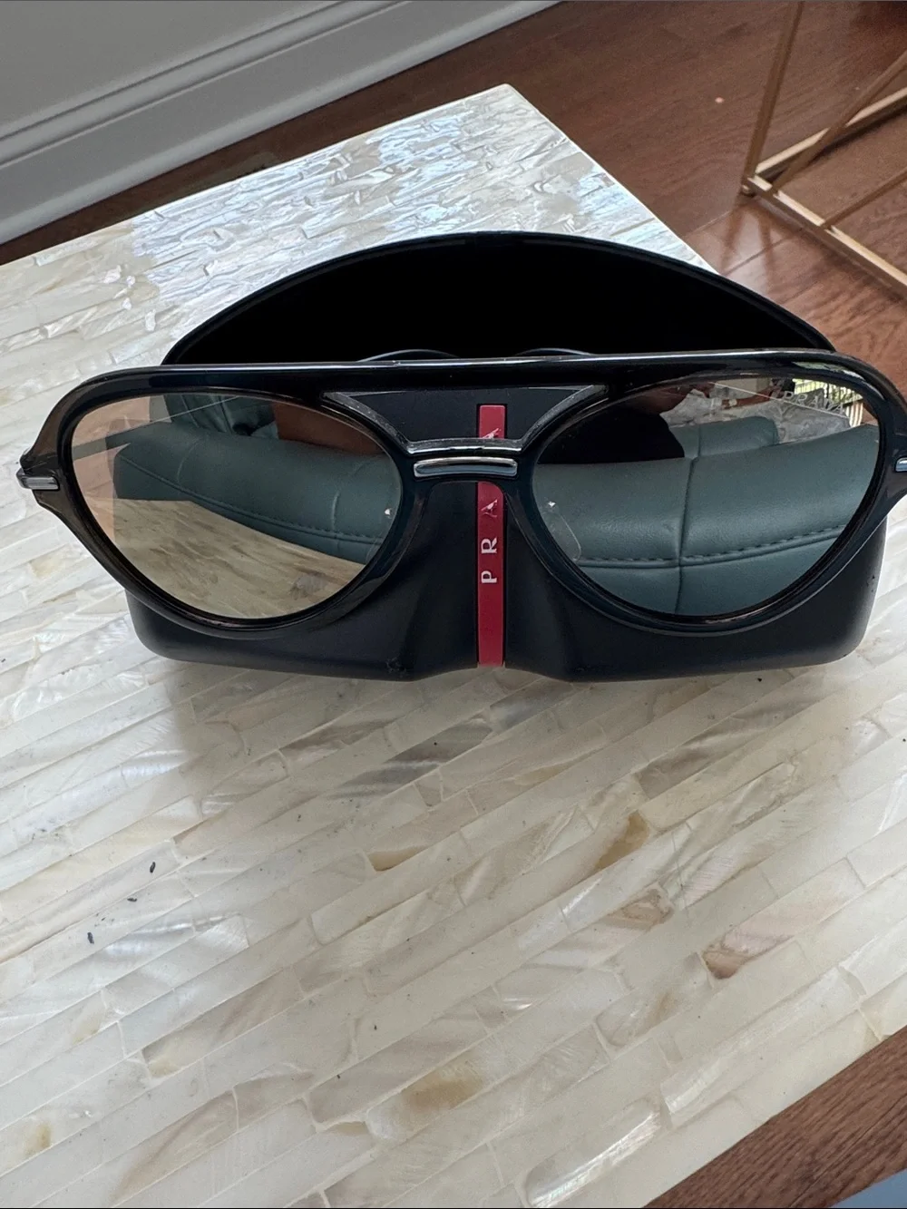 Prada Linea Rossa Sunglasses with clamshell case